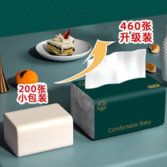 100 Pack Facial Tissues with Wet Strength, 460 Sheets per Pack, 20 Boxes per Carton - Bulk Wholesale Household Tissues