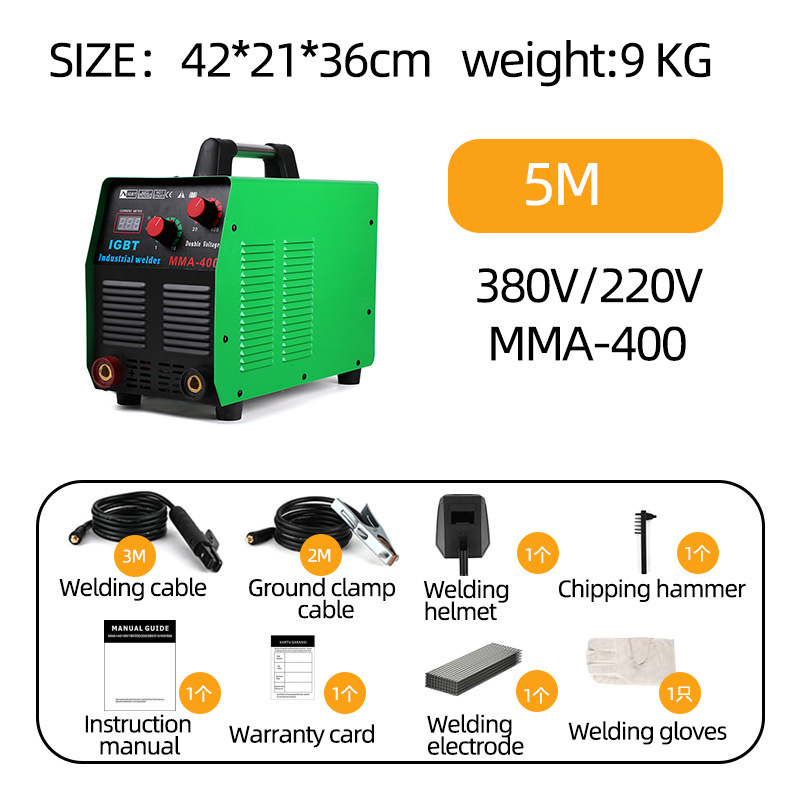 【跨境专供】耐顺佳220/380V双电压工业MMA400大功率电焊机快插|undefined