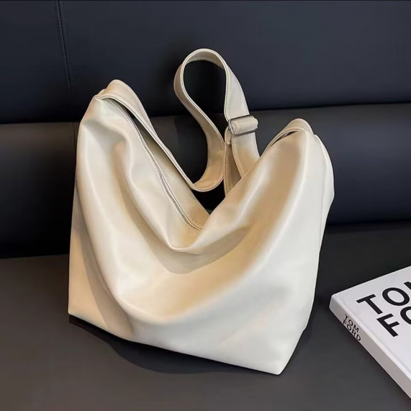 LOSEA 한국식 부드러운 가죽 토트 백 여성 대용량 가방 2024 새로운 통근 올 매치 외출 어깨 크로스 바디 백