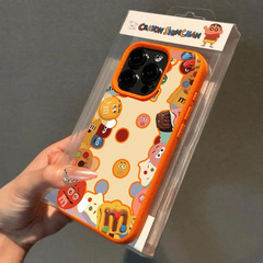 可爱M豆表情适用苹果15PROMAX手机壳iPhone14小众13荔枝纹12软壳x