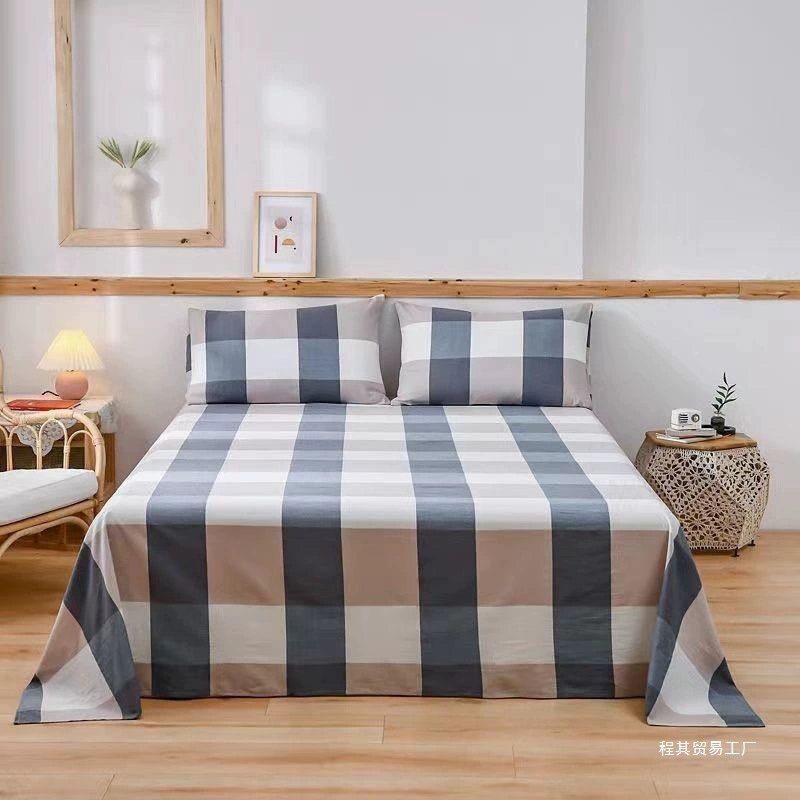 Оптовая продажа простыни для кожи Одноместный студенческий общежитие односпальная кровать