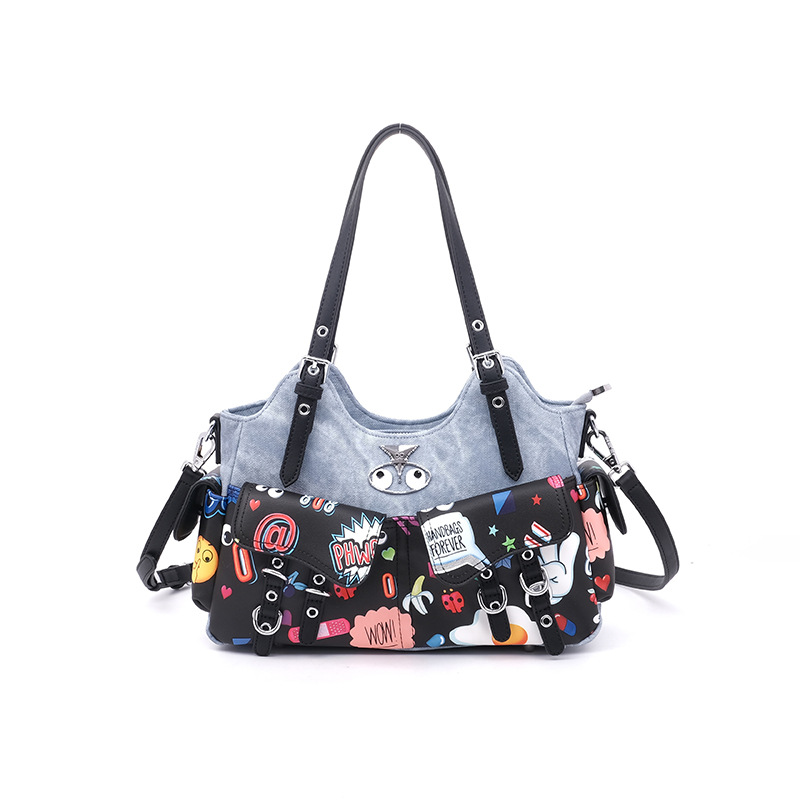Bolsa de brazo encantadora de mujer de color contraste, bolso de diseño de moda, bolso de mochila multifuncional, bolso de diseño, bolso de diseño, 2704#