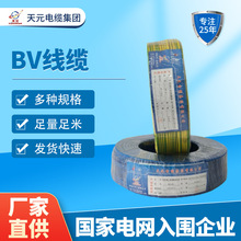 廠家供應BV電纜家用單股無氧銅阻燃BV線黃綠線絕緣銅絞線導線電纜