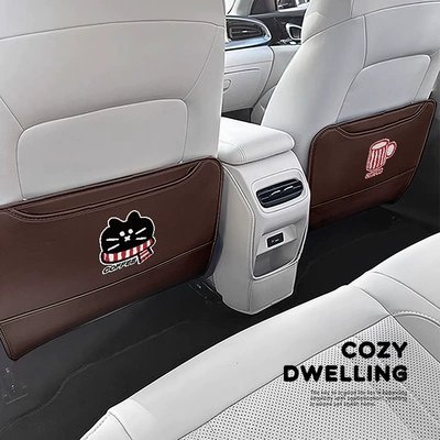 Chair back anti-kick pad: Pad Leather Car Anti-Dirty Pad
