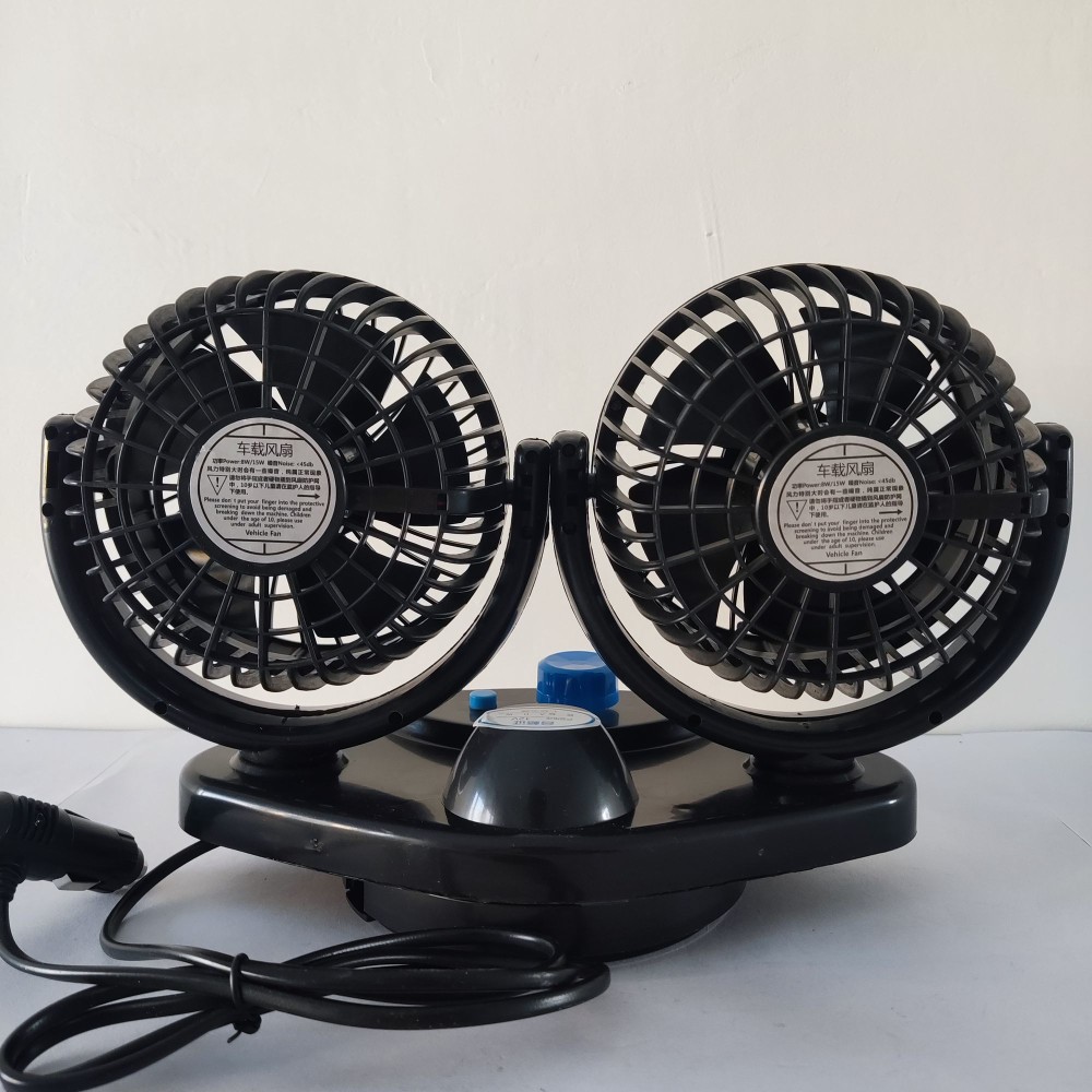 Car-mounted cooling fan for vans and trucks, 12/24v4/ 5inch small fan 4inch oscillating car fan