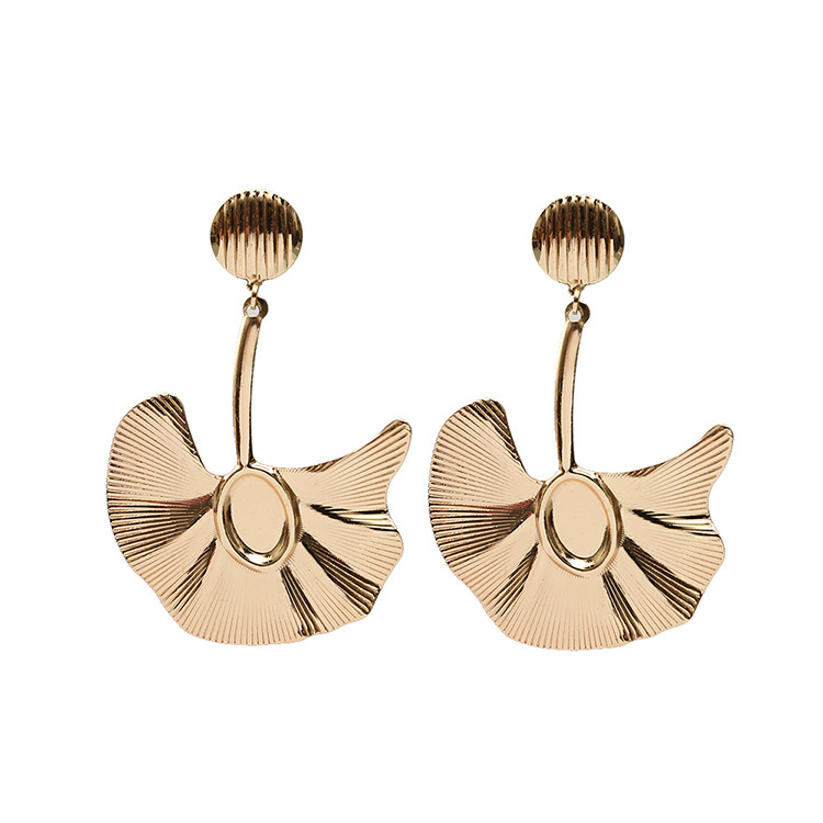 Fashion Ginkgo Leaf Alloy Earrings Wholesale display picture 6