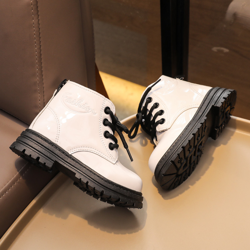 Children's Martin 2024 new girls' autumn and winter short British style boys' single boots_voghion.com