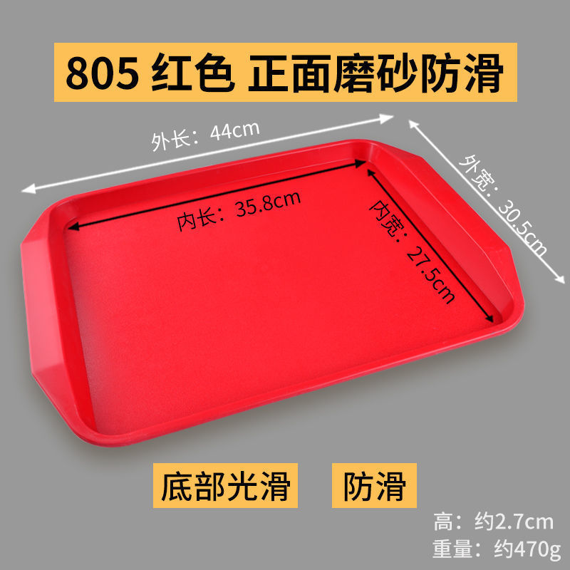 ディナープレート業務用プラスチックトレイ長方形レストランケータリング滑り止めバーガーショップファーストフードサービングトレイLサイズ|undefined