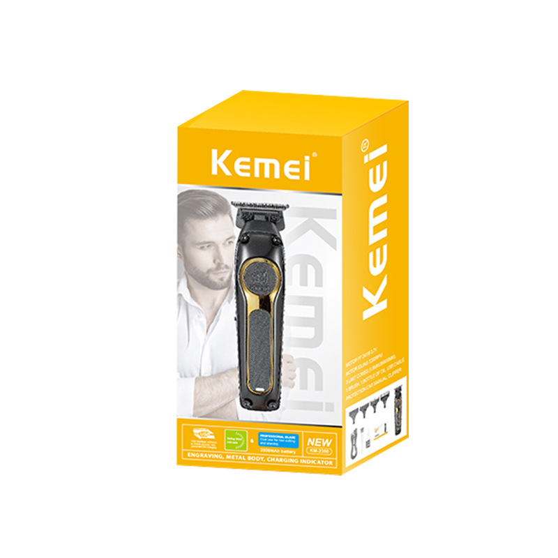 Kemei Kemei cabeza de aceite esculpida KM-2350 cortador de pelo eléctrico sin escobillas cortador de pelo eléctrico especial al por mayor