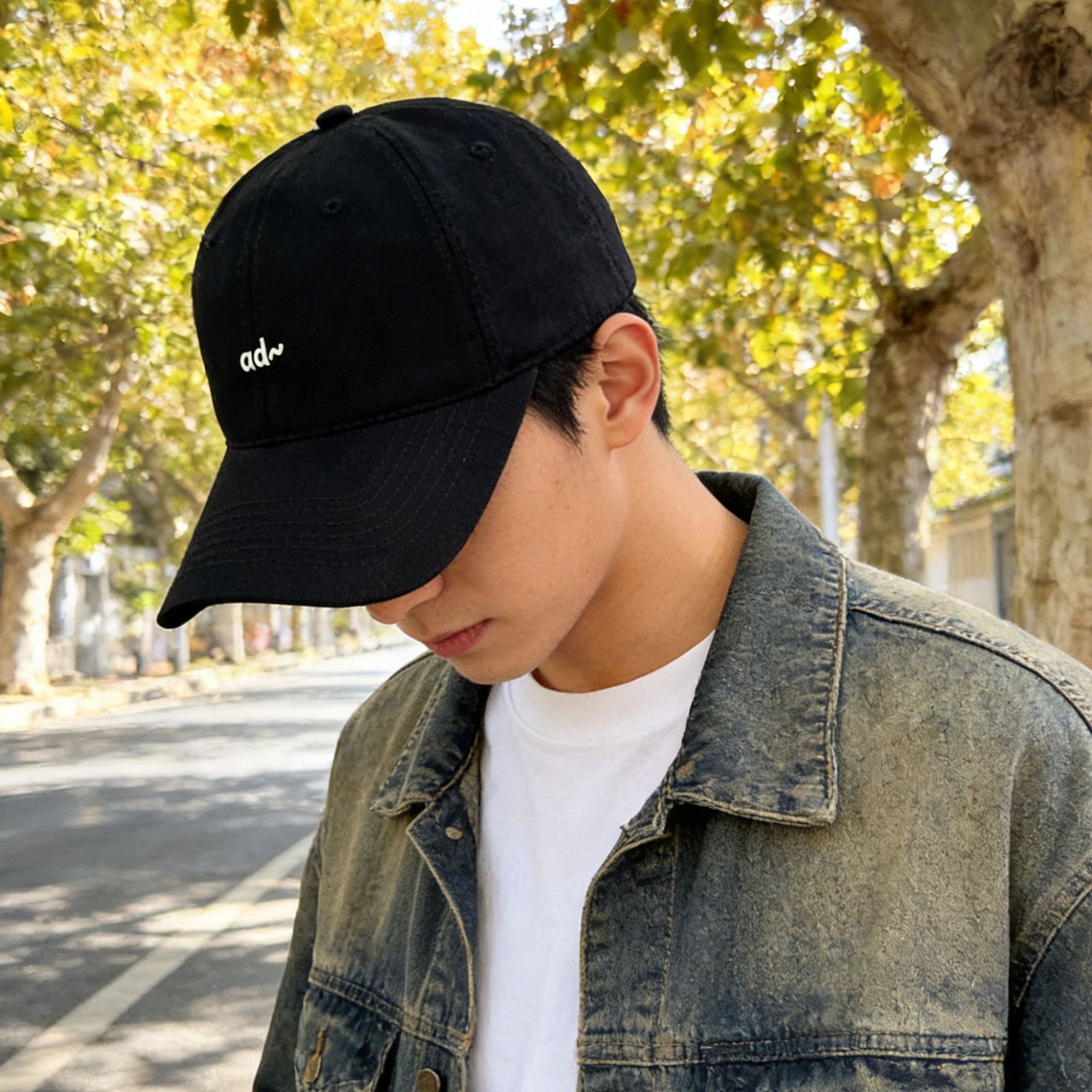 Trend summer baseball cap with letters