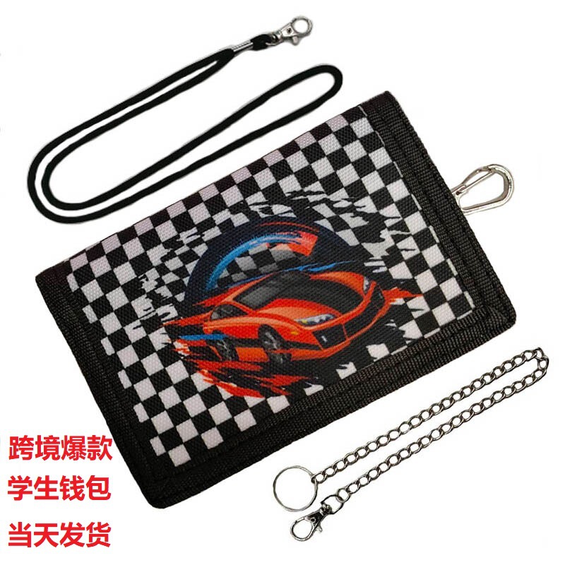 Printed Folding Children's Wallet Amazon Student Cartoon Coin Purse Anime Zipper Boys' Wallet Storage Printed Folding Children's Wallet Amazon Student Cartoon Coin Purse Anime Zipper Boys' Wallet Storage