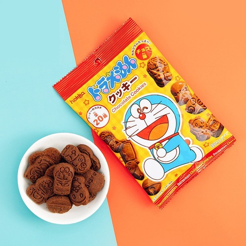 Japanese imported snack, Hokuriku Choco Doraemon Milk Chocolate Crispy Cookies, Children's Cartoon Cookies
