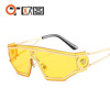 Human head, metal brand fashionable sunglasses suitable for men and women, new collection