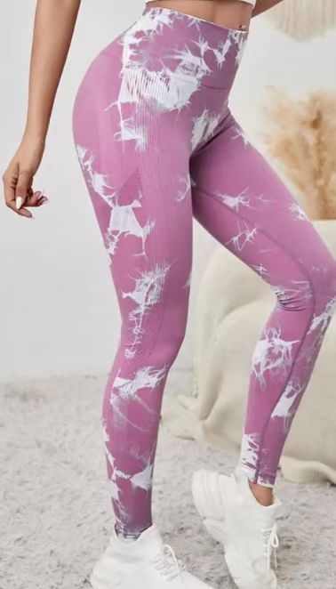 Pantalones de yoga sin costuras de cadera de melocotón transfronterizos europeos y americanos