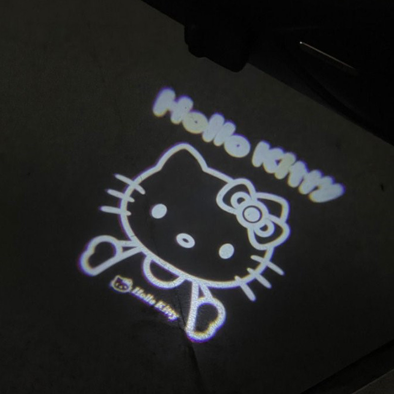 车载迎宾灯车门灯感应可爱猫咪车载投影仪电动车氛围装饰用品大全|undefined