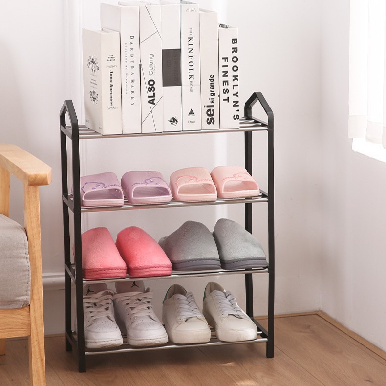 TEMUXIYIN simple multicapa montaje rack de zapatos dormitorio de estudiantes montaje gabinete de zapatos en el hogar almacenamiento rack de zapatos