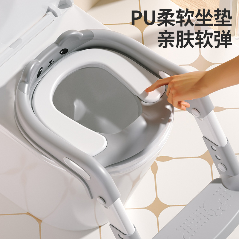 Inodoro para niños, tipo escalera, niño, niña, bebé, inodoro, asiento, asiento, escalera plegable, taburete auxiliar, inodoro