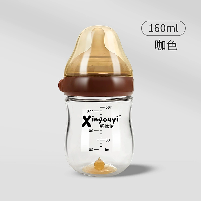 Детская соска против колик для мамы и малыша, бутылочка для кормления со стеклянной вставкой