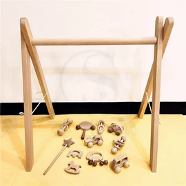 木质工艺品;摆件支架;摇铃床铃