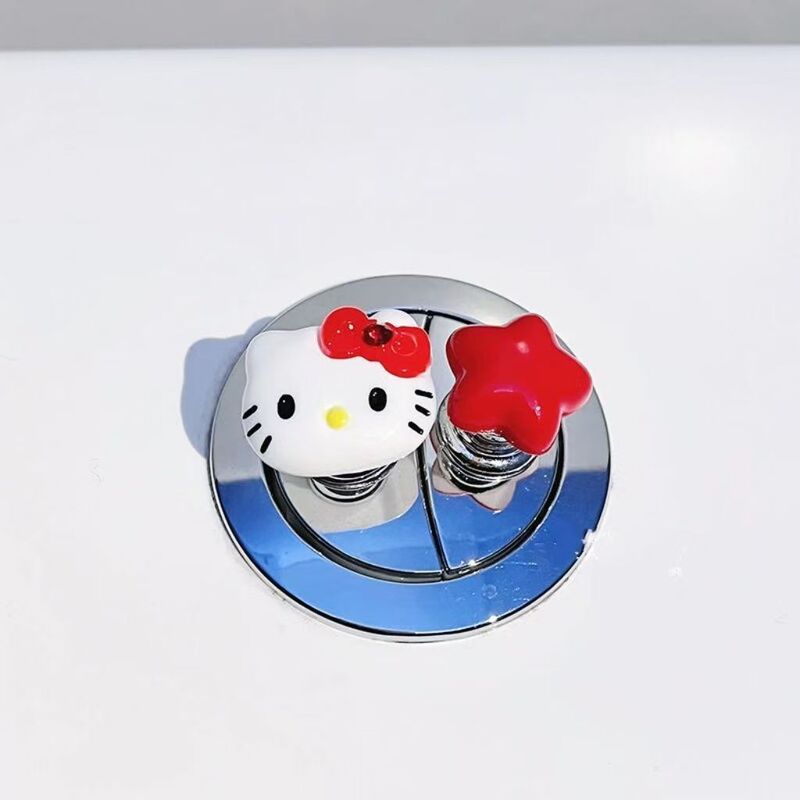 Cute Kt Cat Toilet Press Button Long Manicure Nail Auxiliary Flushing Universal Button Waterproof Paste Cute Kt Cat Toilet Press Button Long Manicure Nail Auxiliary Flushing Universal Button Waterproof Paste