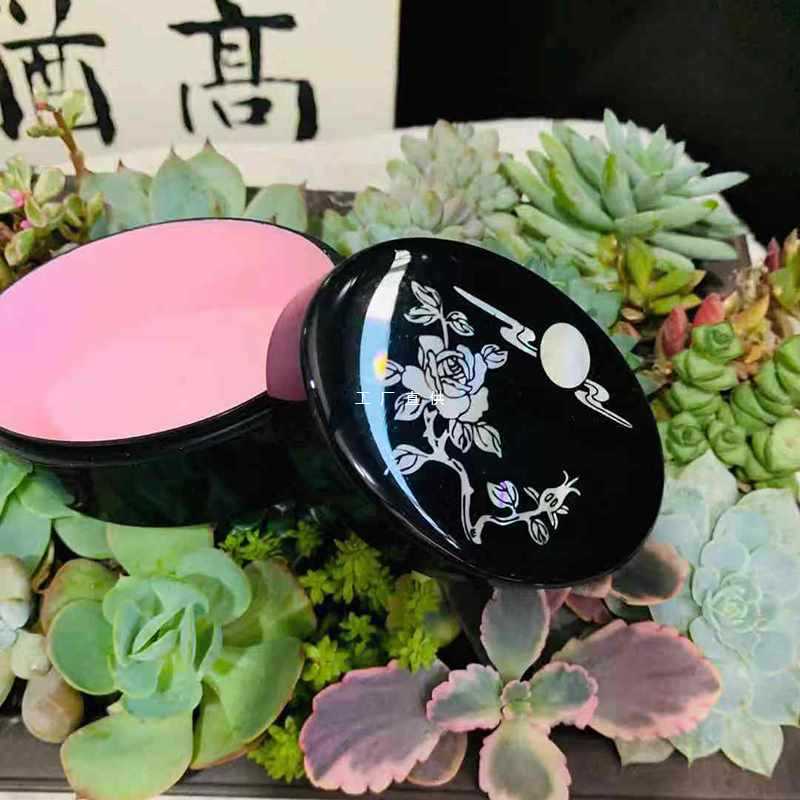 A5L出國禮品文創工藝品漆器鴨蛋粉盒貝殼鑲嵌謝馥春戴春霖