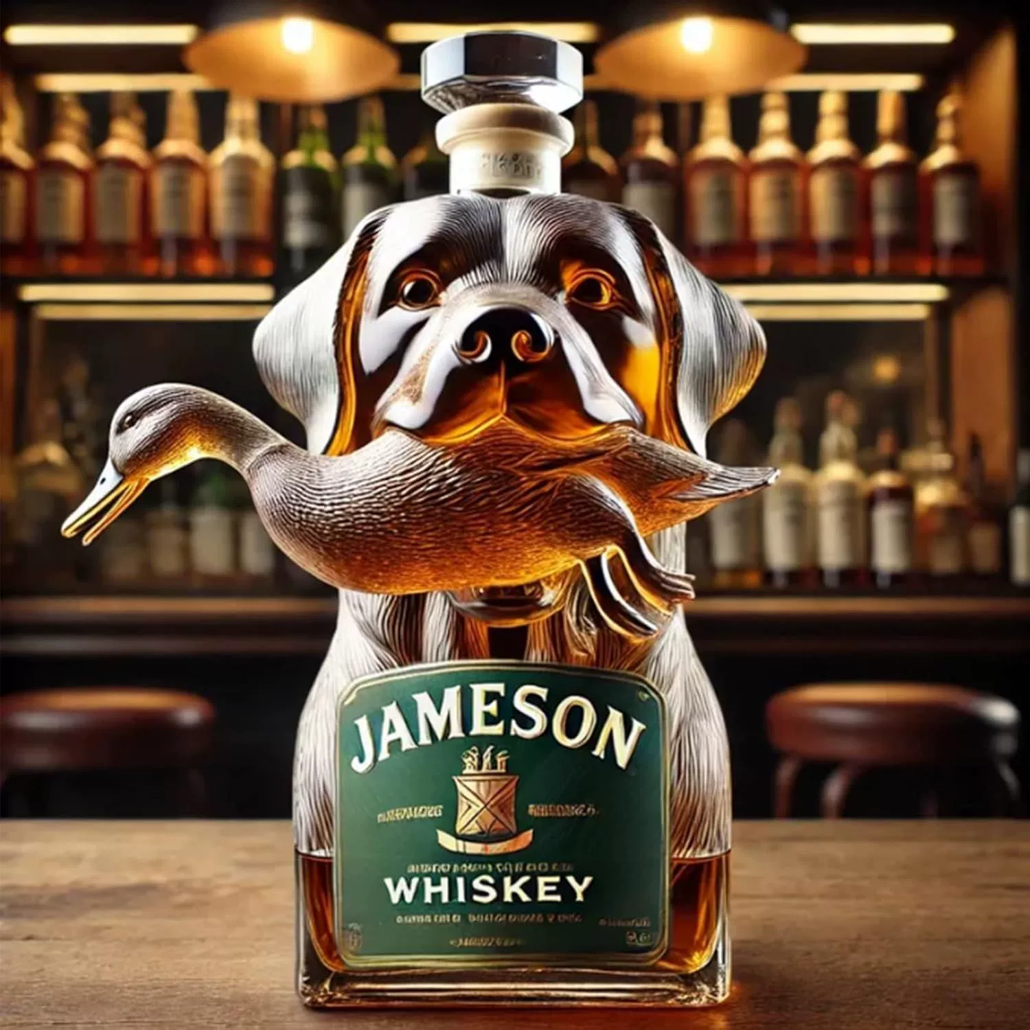 Граница Funny French Bulldog Whiskey Bottle Funny French Bulldog Whiskey Bottle