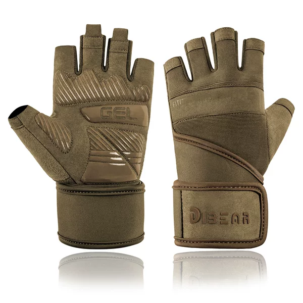 Cross-border Wholesale Summer DIBEAR Fitness Gloves Wrist Sports Non-slip Half-finger Universal Dumbbell Training Outdoor