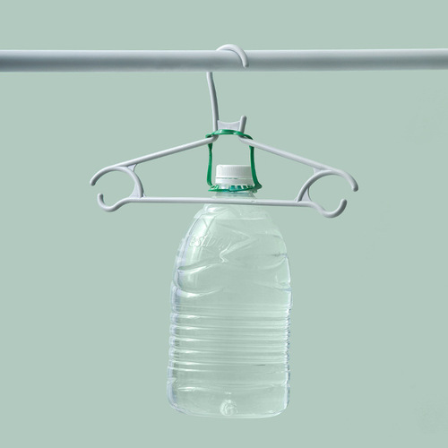 Tea Flower 07041T Portable Clothes Rack - Set of 5 Plastic Light Color Hanging Clothes Rack 42CM Plastic Clothes Hanger
