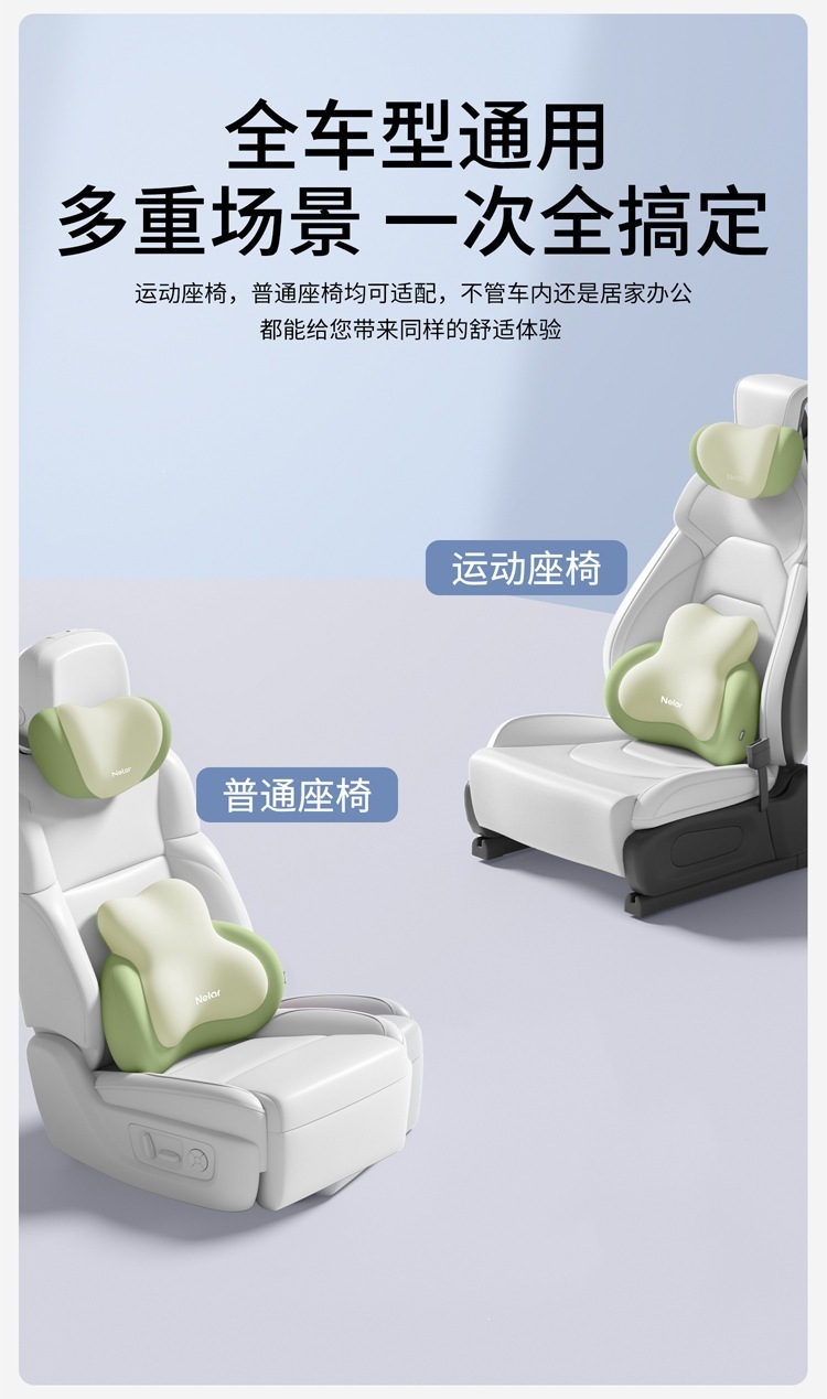 Nila Car Lumbar Support Cushion Seat Cushion Driver's Cushion for Long Hours of Driving Car Lumbar Cushion Other