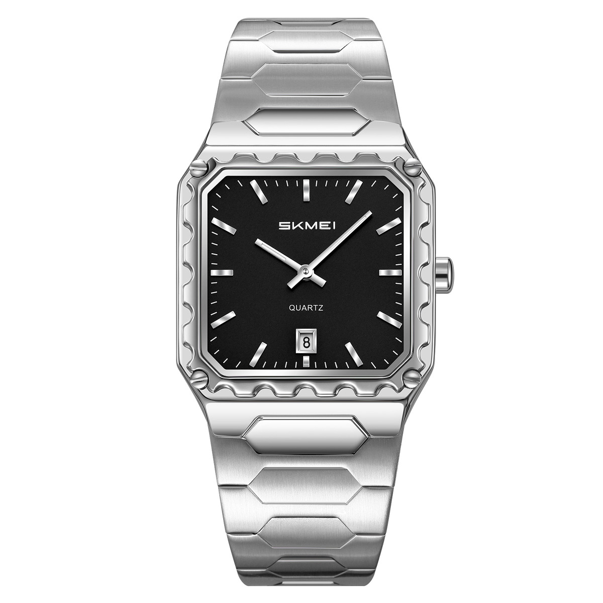 Momento de acero transfronterizo calendario de hombres relojes de cuarzo impermeable de negocios relojes punteros relojes de pulsera fábrica al por mayor
