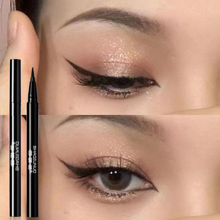 SHAQINUO eyeliner thin head non-smudging eyeliner pen makeup color not easy to fade genuine goods beginner female