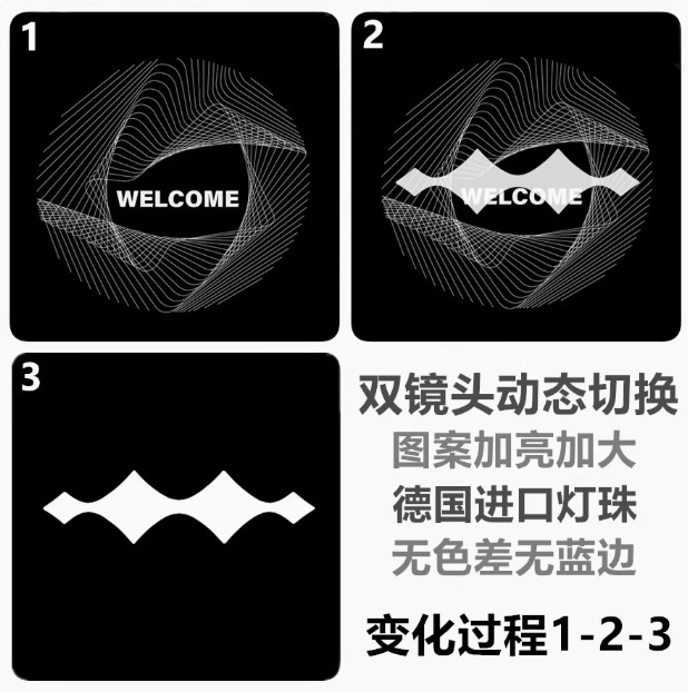 License plate lamp | Fangchengbao 5/8 Projection Light - dynamic-style
