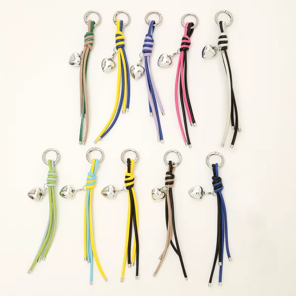 New Creative Woven Pendant Leather Cord Accessories, Handmade Woven Keychain, Trendy Fashion Lanyard
