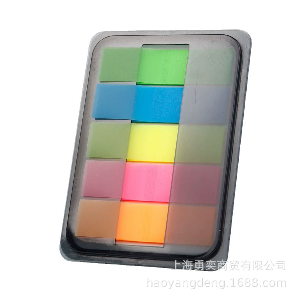 可再贴 Transparent colorful 455B sticky note index sticker removable pet note note sticky note instruction sticker