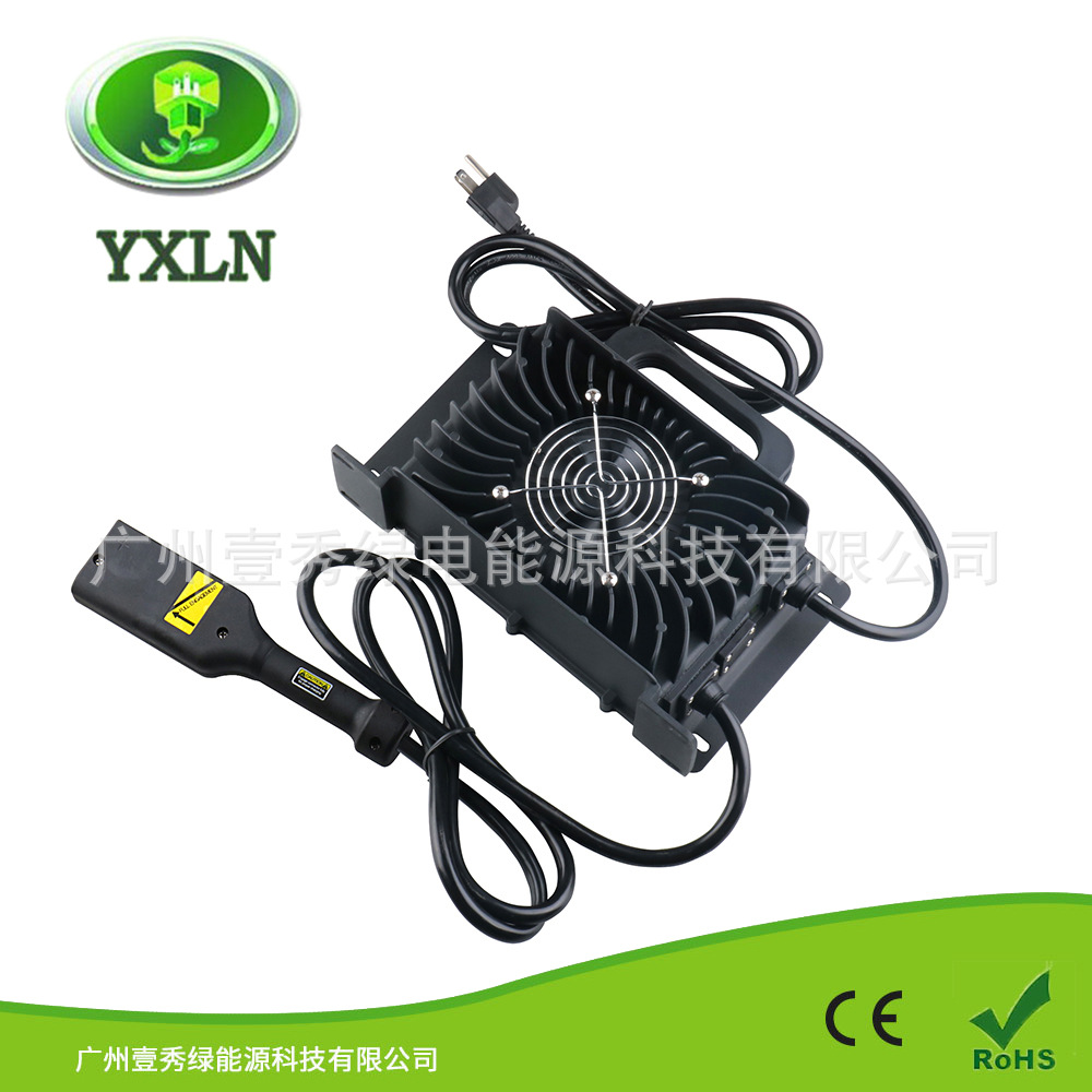 1200W IP67防水等级 36V 25A 平角头高尔夫球车电池 车载充电器