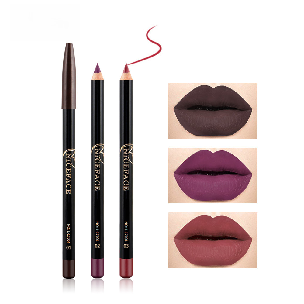 NICEFACE nude lip liner 12 color waterproof lip liner nude lip pen