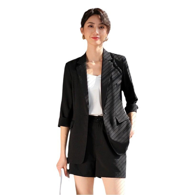 Тонкий женский блейзер, новинка лета 2026, профессиональная одежда, элегантный повседневный костюм, высококачественная деловая одежда.