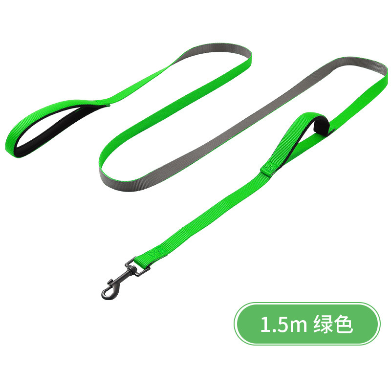 Transfronterizo nuevo suministros para mascotas cuerda de tracción perro grande y mediano perro correa de tracción nylon anti-disturbios cuerda de tracción de perforación