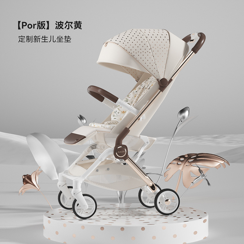 Aulon Oyunlong Stroller Can Sit and Lie Down, Lightweight One-Click Foldableing High-View Portable Baby and Kidsren's Umbrella Stroller