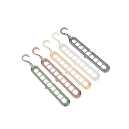 Multifunctional nine-hole clothes hanger, home travel storage artifact, internet celebrity folding shrink magic rotating hanging clothes hanger