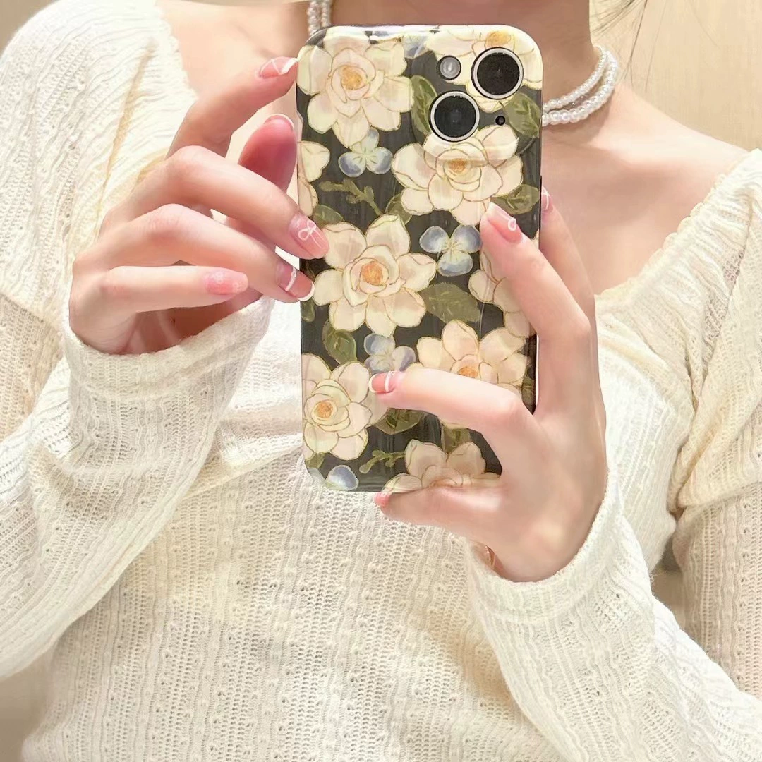 Чехол для телефона, совместимый с Apple, iPhone 13 Pro, с цветочным рисунком, 14 Pro Max