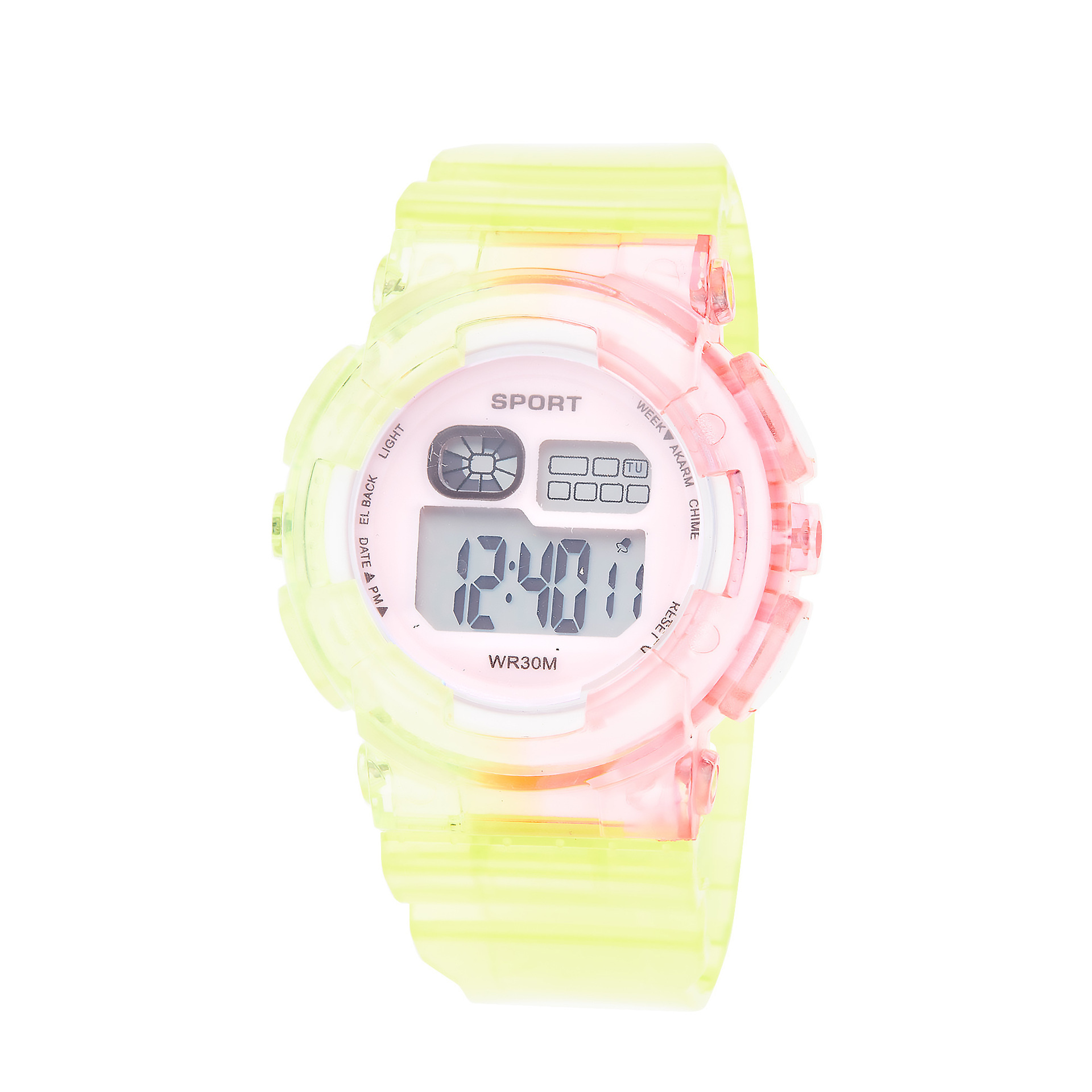 Nuevo reloj infantil colorido, reloj electrónico para estudiantes, reloj electrónico luminoso multifuncional estilo universitario