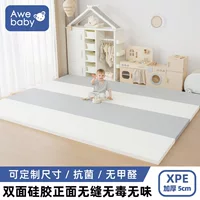 Бесшовный коврик для ползания Awebaby XPE утолщенный 5 см складной детский игровой коврик Домашний детский коврик для ползания