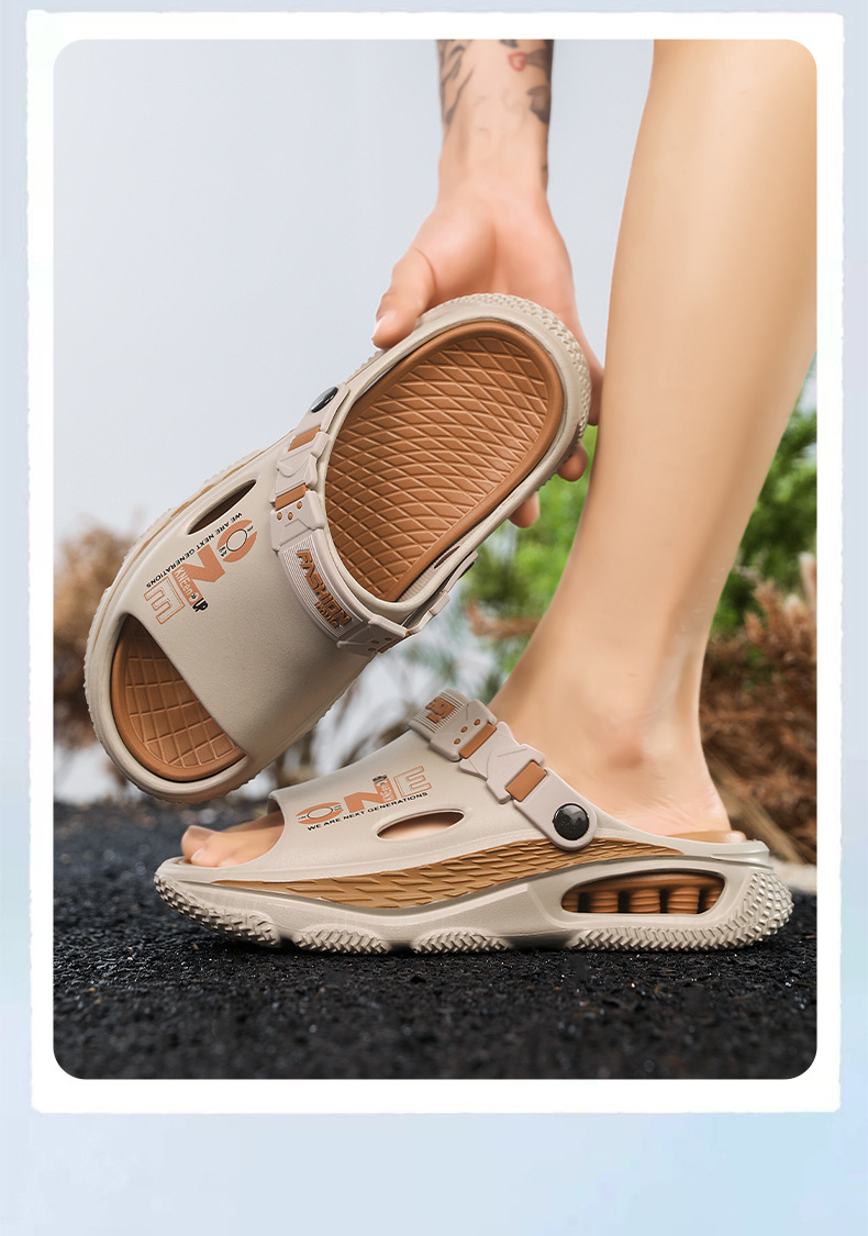 Sandali casual da uomo antiscivolo per spiaggia ed esterni_voghion.com