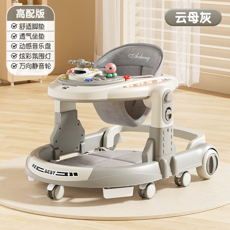 Piernas de tipo O para caminante infantil 3 - en - 1 anti-rollback plegable empujado a mano para caminante anti-O