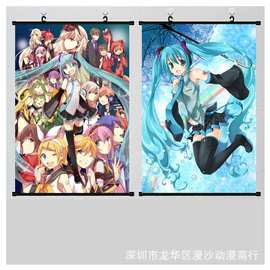 初音未来海报动漫二次元插画宿舍房间卧室高清墙贴壁纸挂画周边