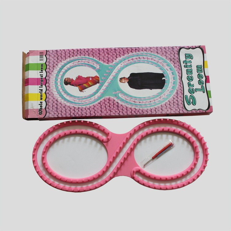 Bufanda grande de invierno transfronterizo, manta, chal, pulsera, dispositivo de tejido en forma de 8, tejido de lana, cojín de sofá hecho a mano de bricolaje