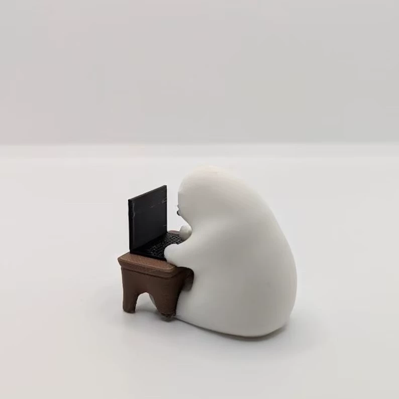 Маленький ноутбук, настольная статуэтка, 3D-печать
