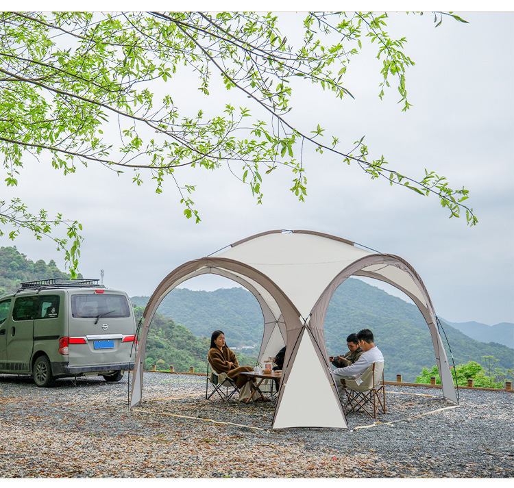 Dome-Style Canopy Tent for Multiple People, Large Sunshade, Sun Protection, Outdoor Camping, Windproof and Rainproof Folding Equipment