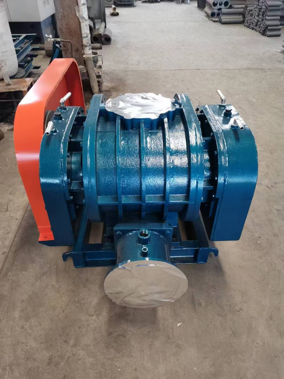 供应三叶风扇罗茨鼓风机水产养殖增氧有机肥设备2.2千瓦容积式